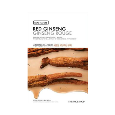 GINSENG ROUGE "MASQUE POUR LE VISAGE A L'EXTRAIT DE GINSENG ROUGE"